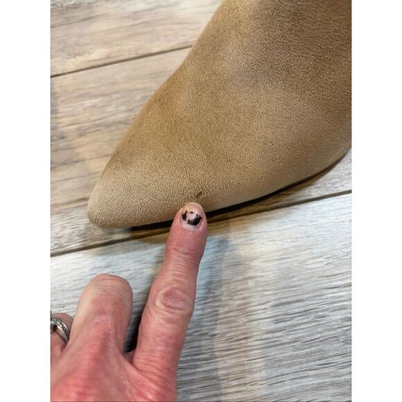 A New Day Cream Tan Ankle Boots Size 10 - Picture 8 of 11